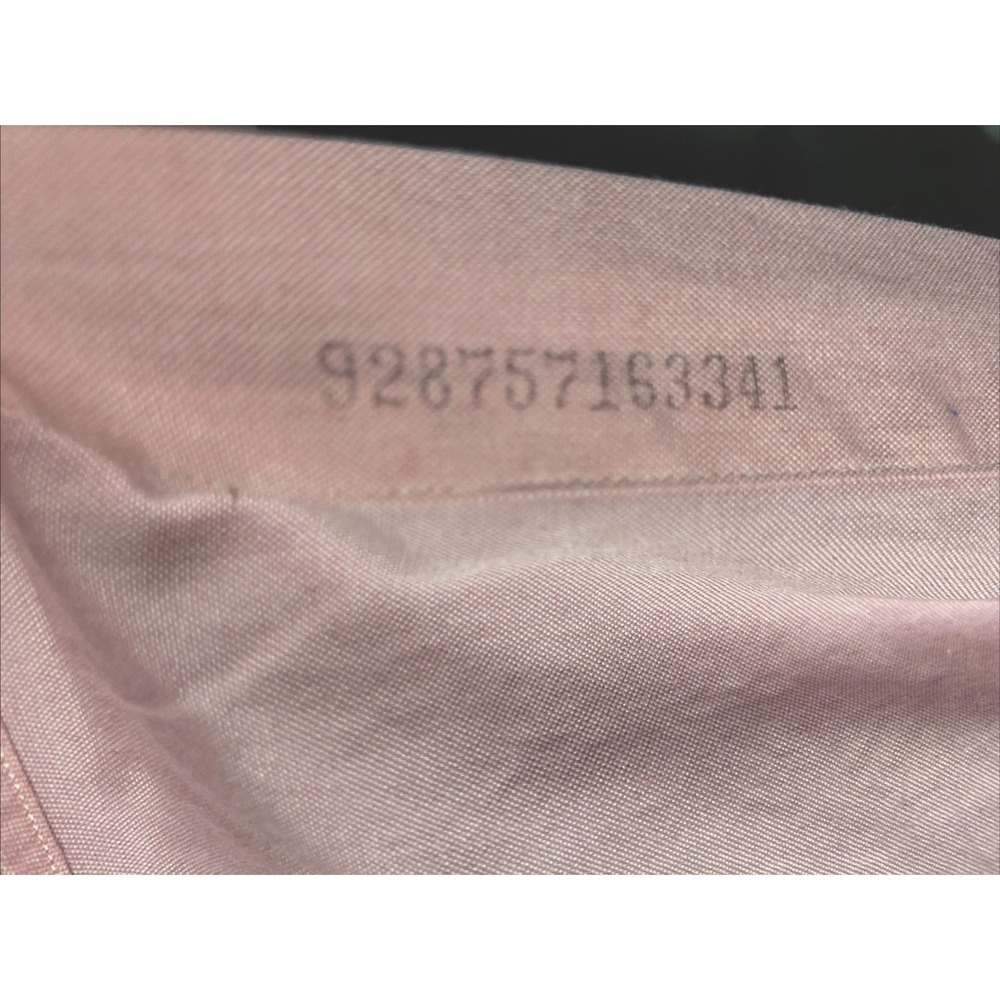 Ralph‎ Lauren Men Dress Shirt 17.5 Pink Classic Fit Button Down Long Sleeve - Picture 8 of 11